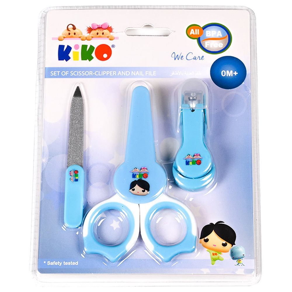 Kiko - Baby Care Set - Blue - 3 pcs