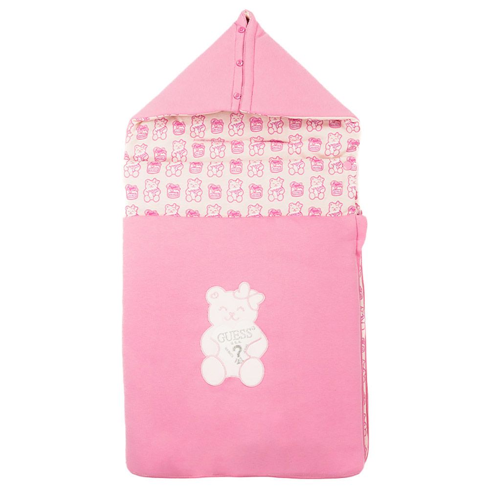 Guess - Baby Nest And Sleeping Bag- Trigger Pink