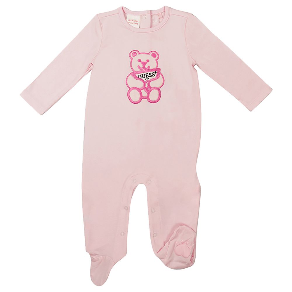 Guess - Stretch Jersey Sleepsuit - Ballet Pink