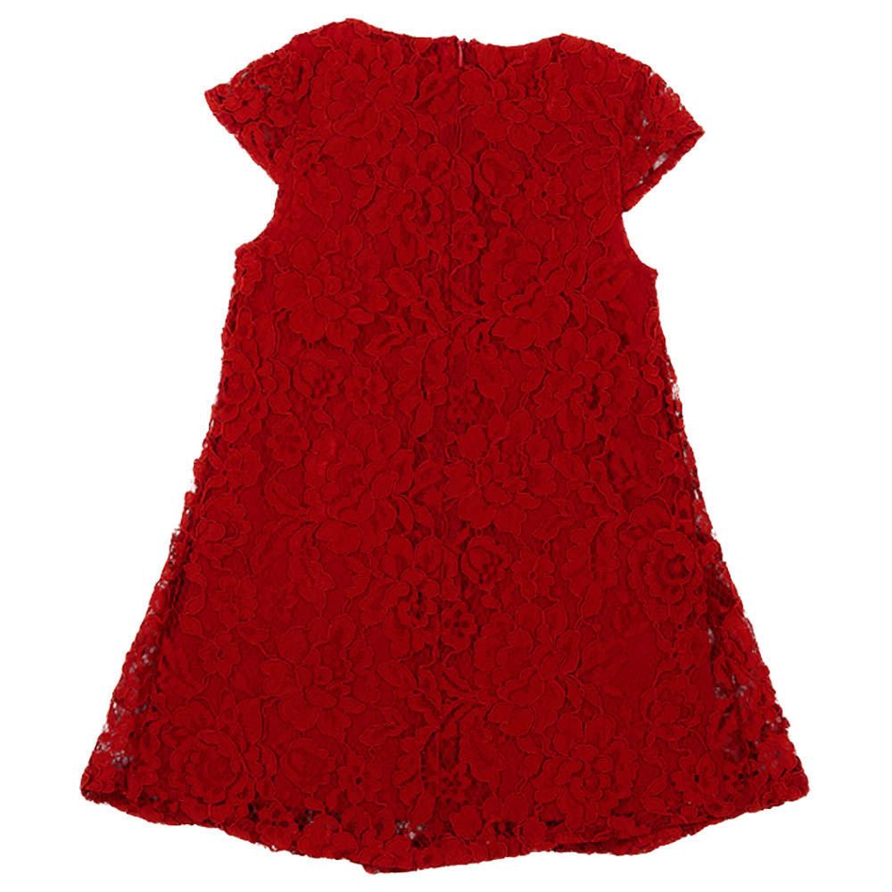 Guess - Short Sleeves Lace Dress - Cherry Love