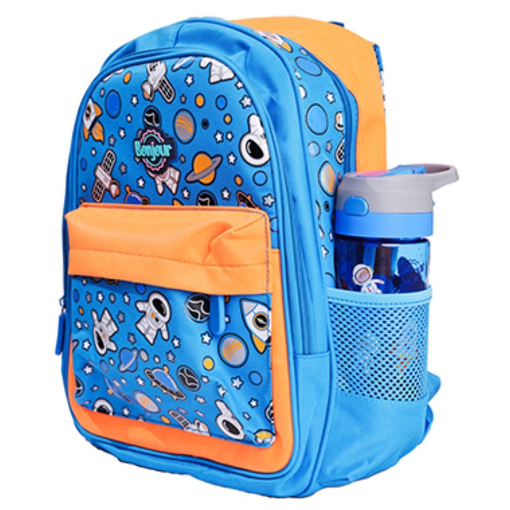 Bonjour - Mini Backpack - Blue Spaceman - 14 inches