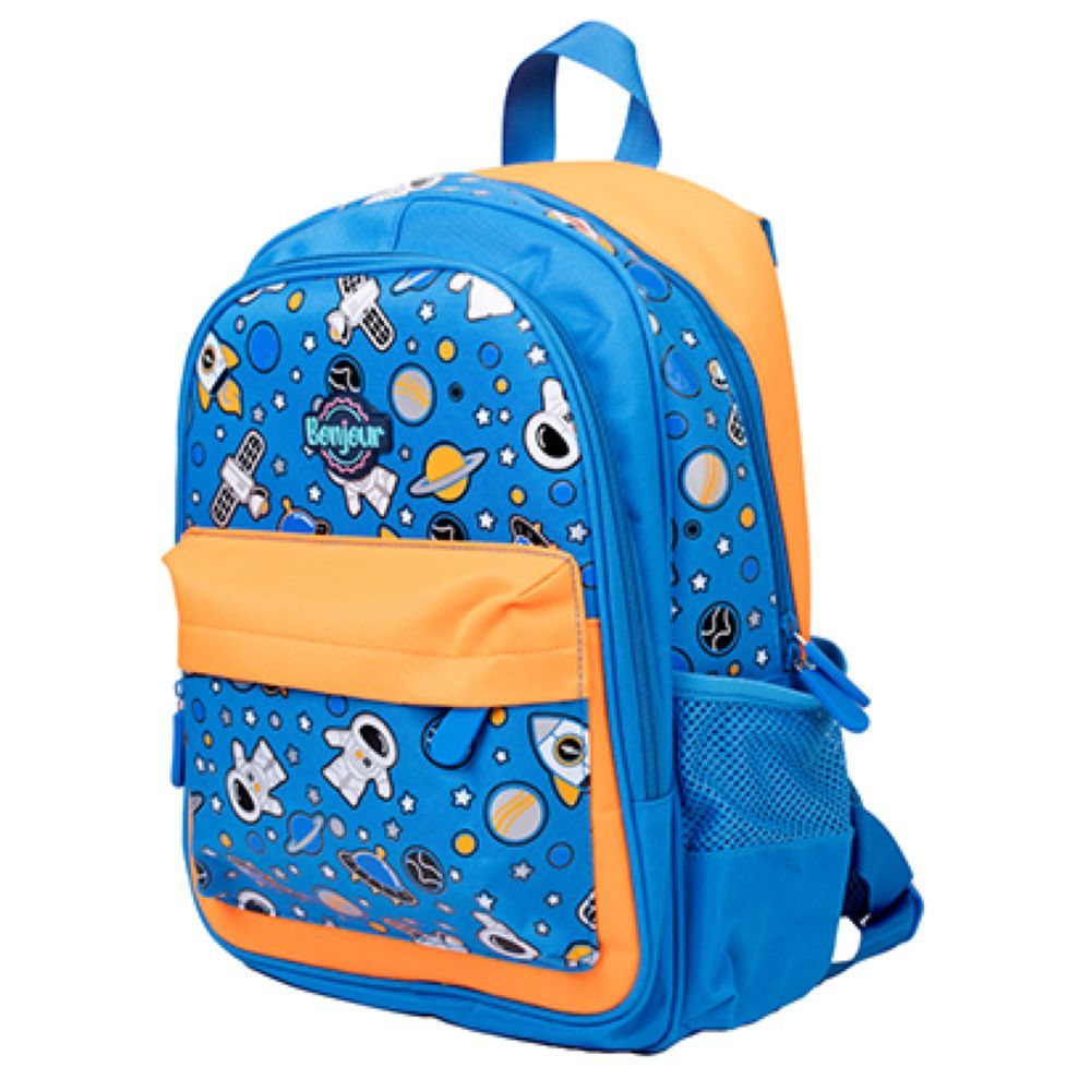 Bonjour - Mini Backpack - Blue Spaceman - 14 inches