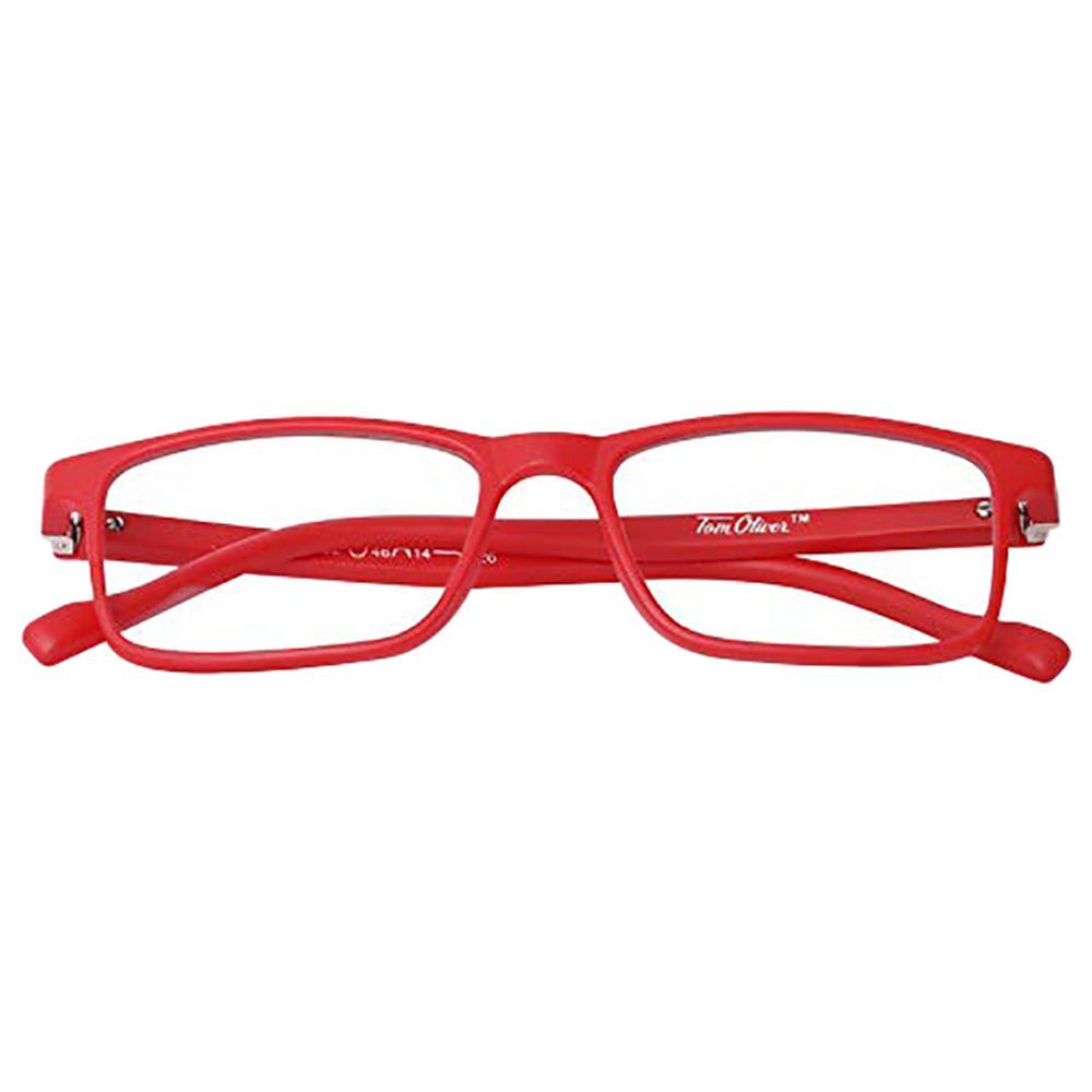 BYFT - Junior Blue Light Blocking Rectangle Glasses - Red