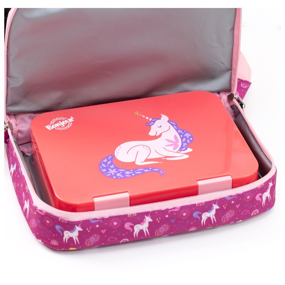 Bonjour - 2-in-1 Max Backpack And Lunch Bag - Unicorn - 16.5 inches