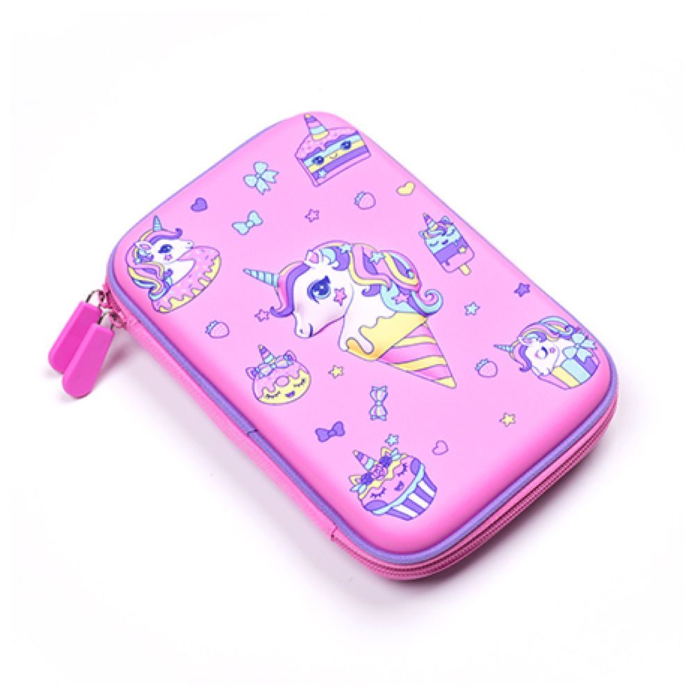 Bonjour - Pencil Case - Pink Unicorn