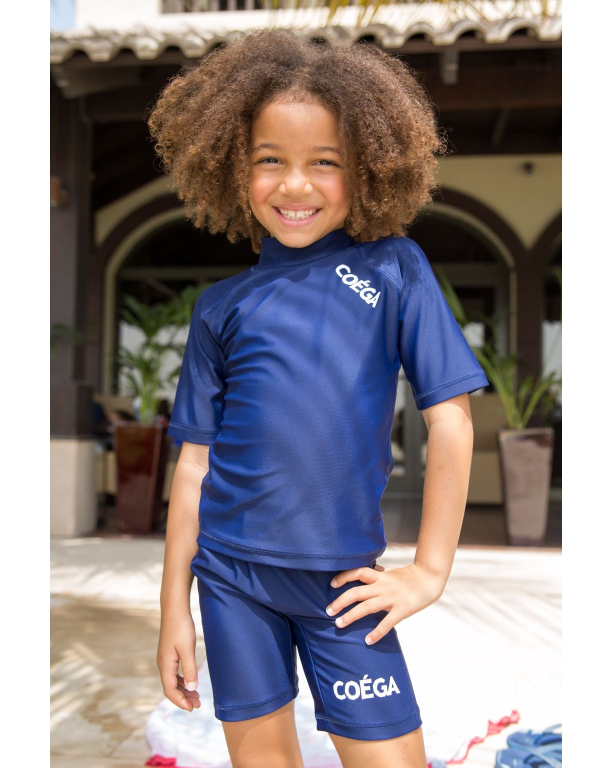 COÉGA Sunwear Two piece UV50 Navy School Swimsuit