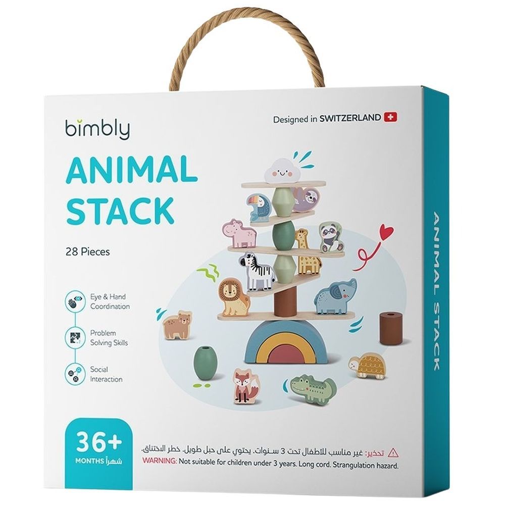 Bimbly - Animal Stack Game - 28 Pcs