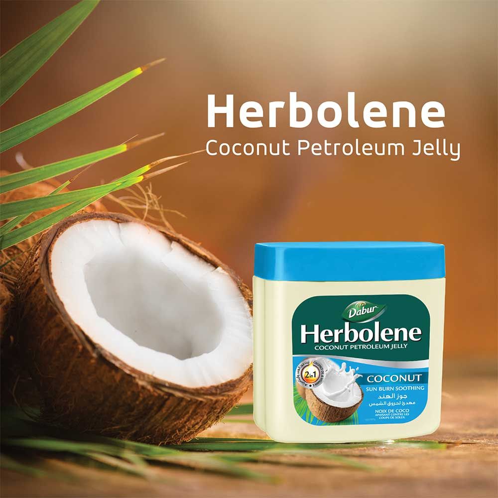 Dabur - Herbolene Coconut Petroleum Jelly with Vitamin E - 225 ml