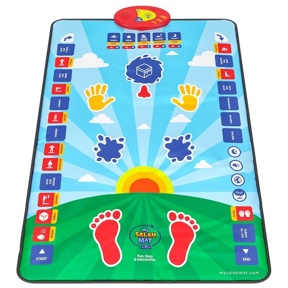 My Salah Mat - Interactive Kids Prayer Mat - Blue