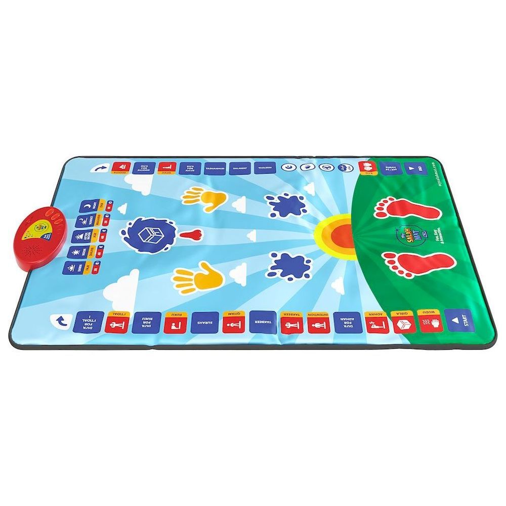 My Salah Mat - Interactive Kids Prayer Mat - Blue