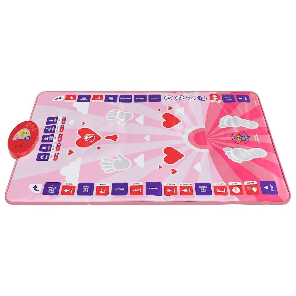 My Salah Mat - Interactive Kids Prayer Mat - Pink