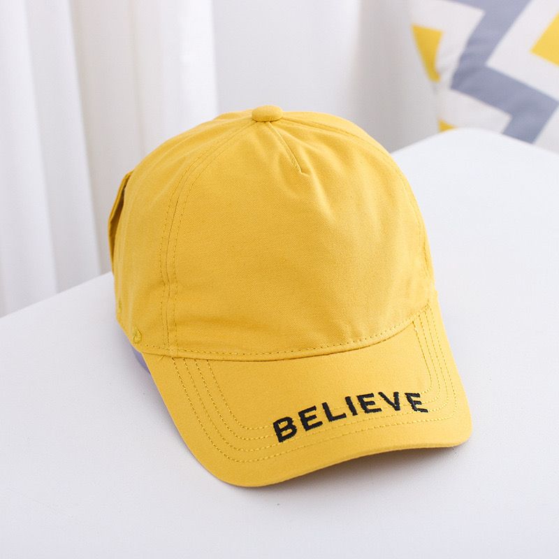 Wonder Kids - Durable Caps For Kids - Believe - Yellow