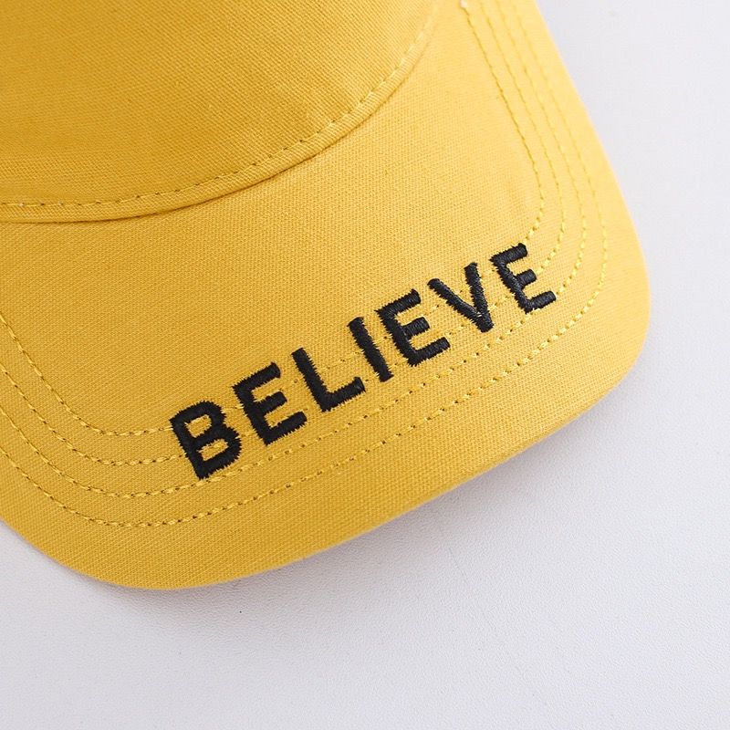 Wonder Kids - Durable Caps For Kids - Believe - Yellow