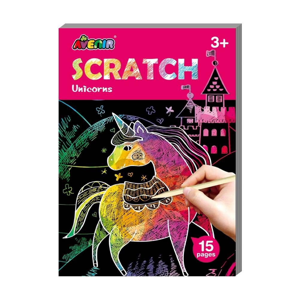 Avenir - Mini Scratch Book - Unicorns