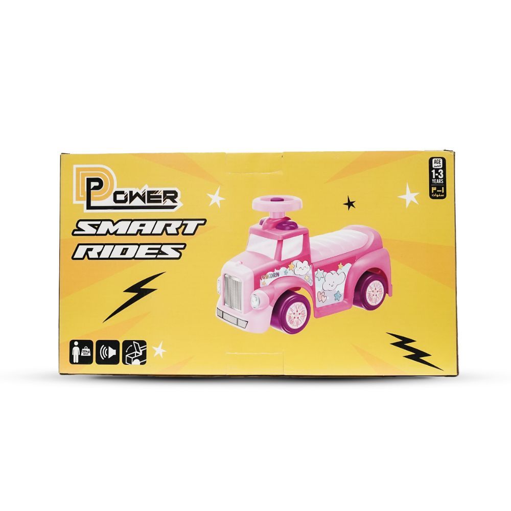 D-Power - My First Foot To Floor Ride-On - Unicorn - Pink