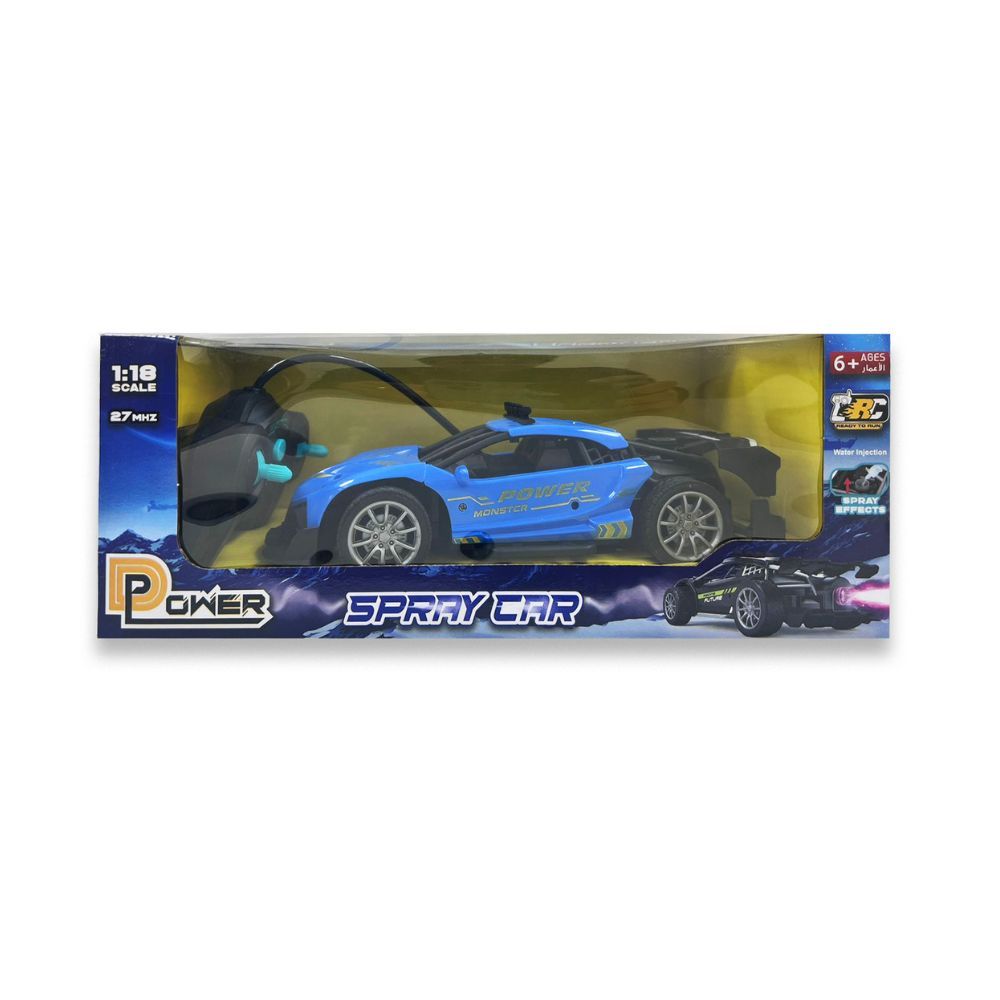 D-Power - Remote Control Spray Runner Car - Blue