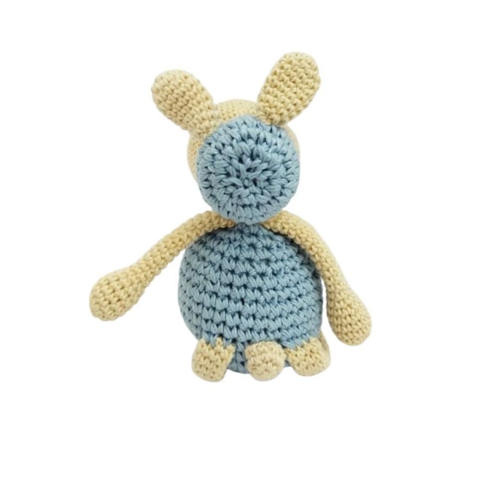 Happy Threads - Handmade Crocheted Sheep 5 inch - Blue