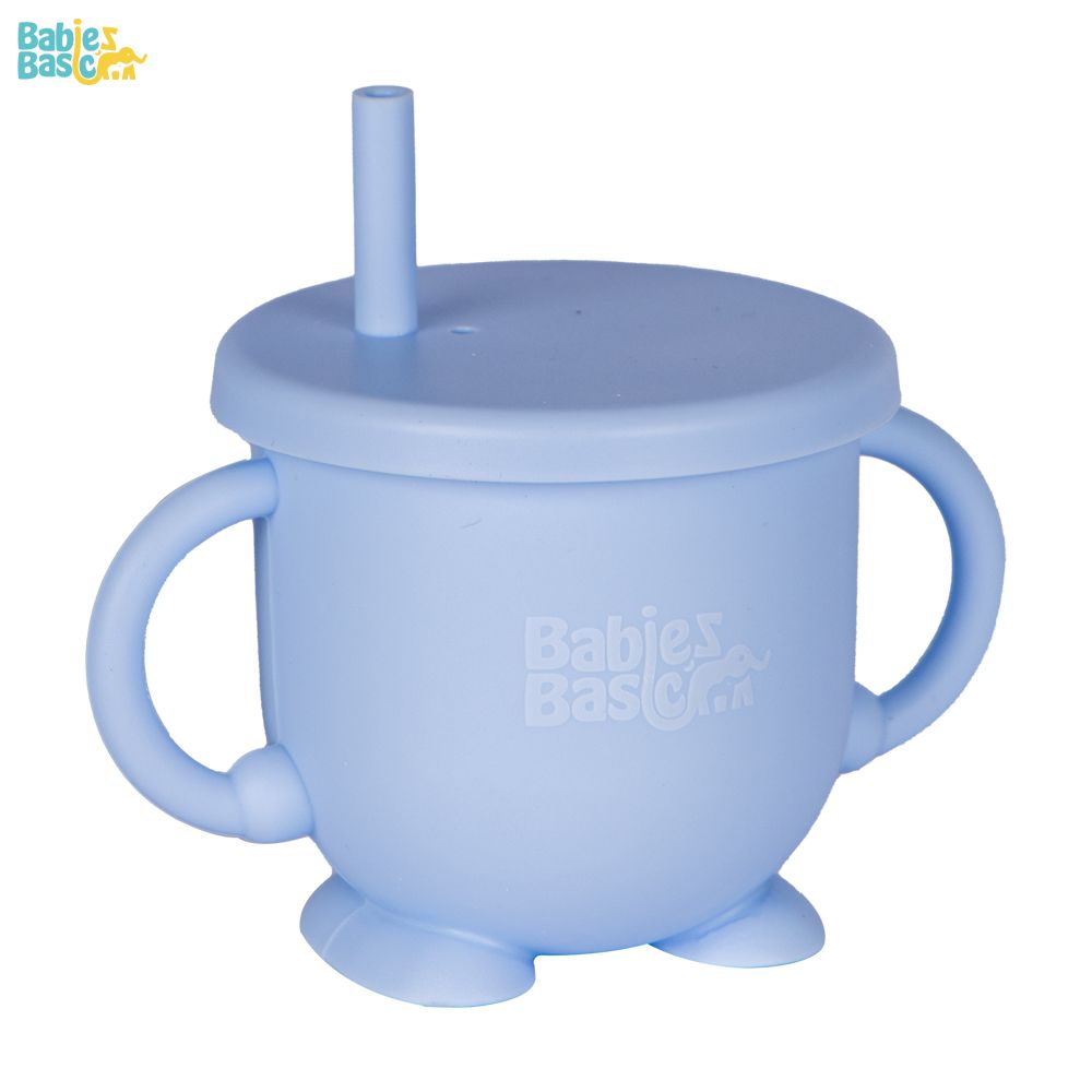 Babies Basic - 2-In-1 Sippy / Snack Cup - Blue