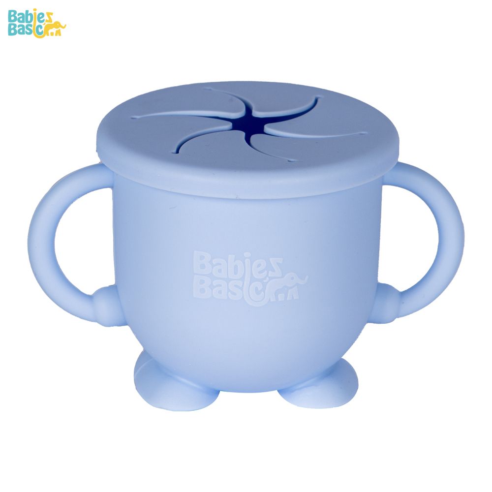 Babies Basic - 2-In-1 Sippy / Snack Cup - Blue