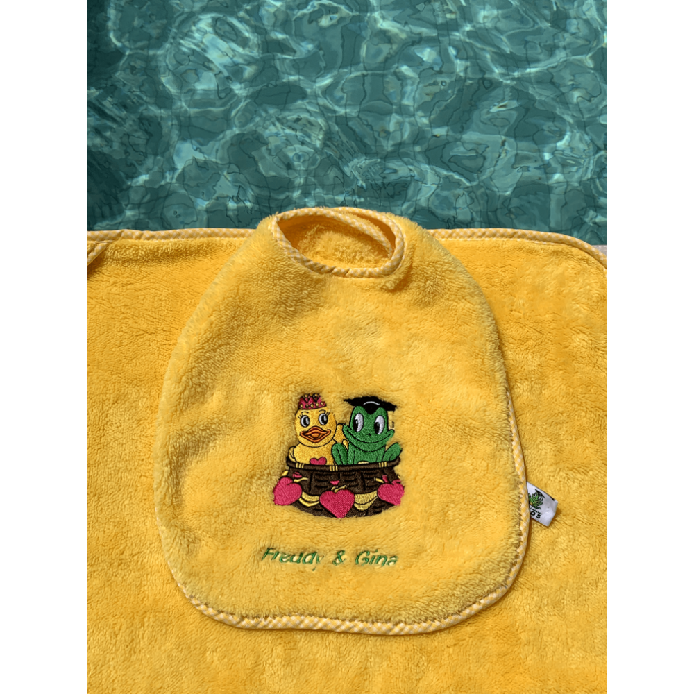 Freds Swim Academy - Freddy & Gina Soft Bib - Yellow