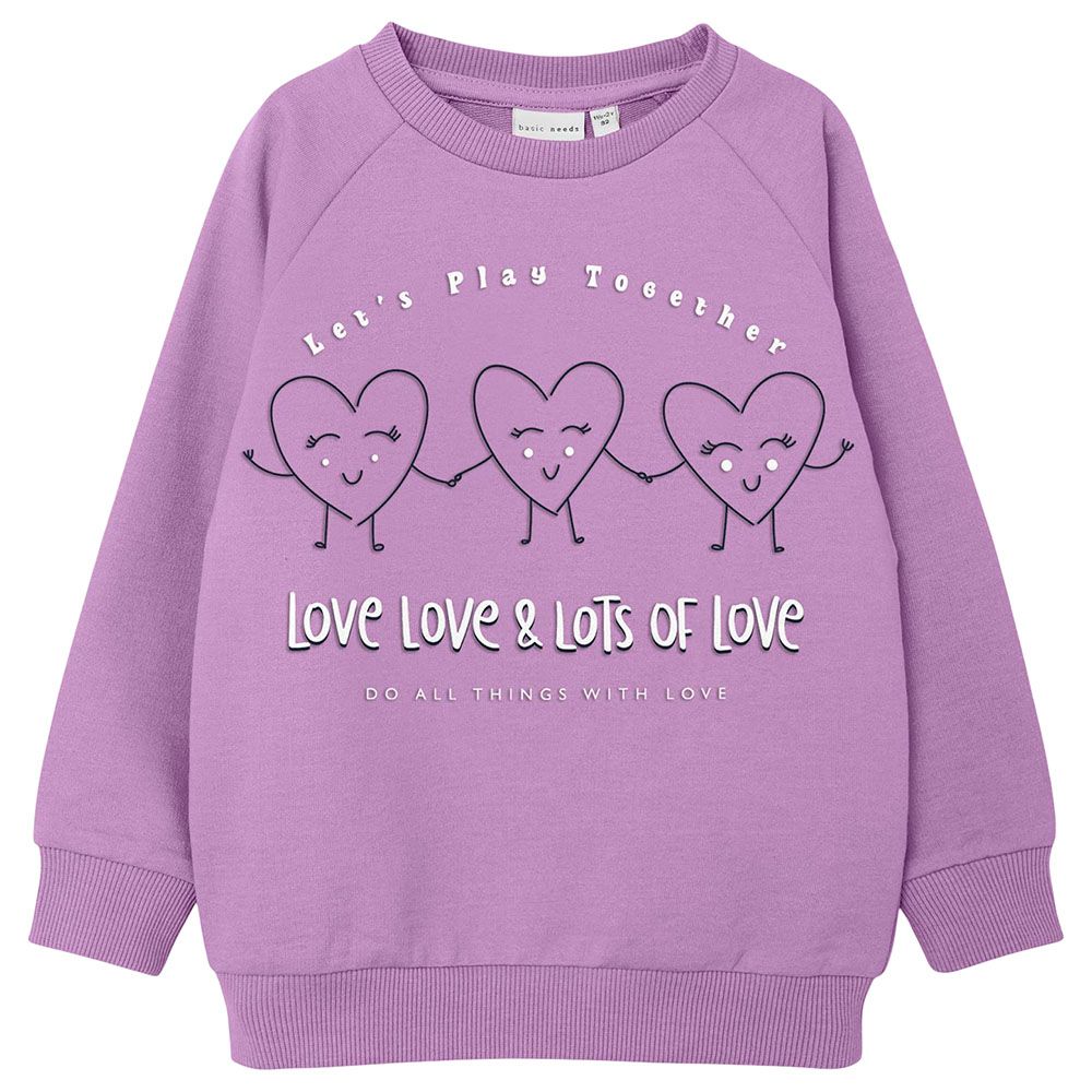 Name It - Long Sleeves Sweatshirt - Violet Tulle