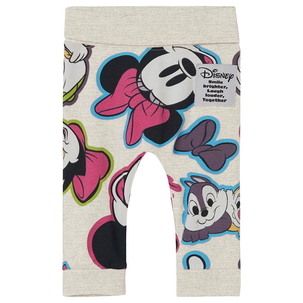 Name It - Minnie Print Joggers - Peyote Melange