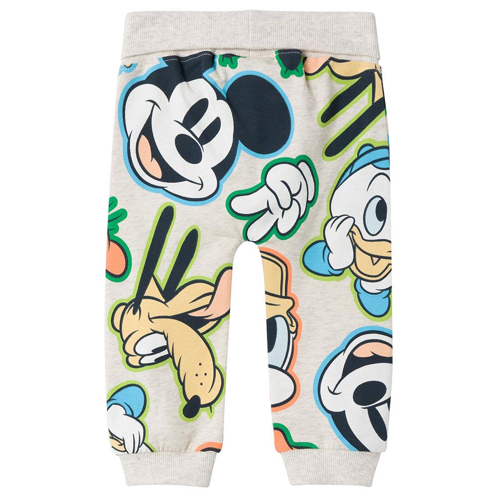 Name It - Mickey Print Joggers - Peyote Melange