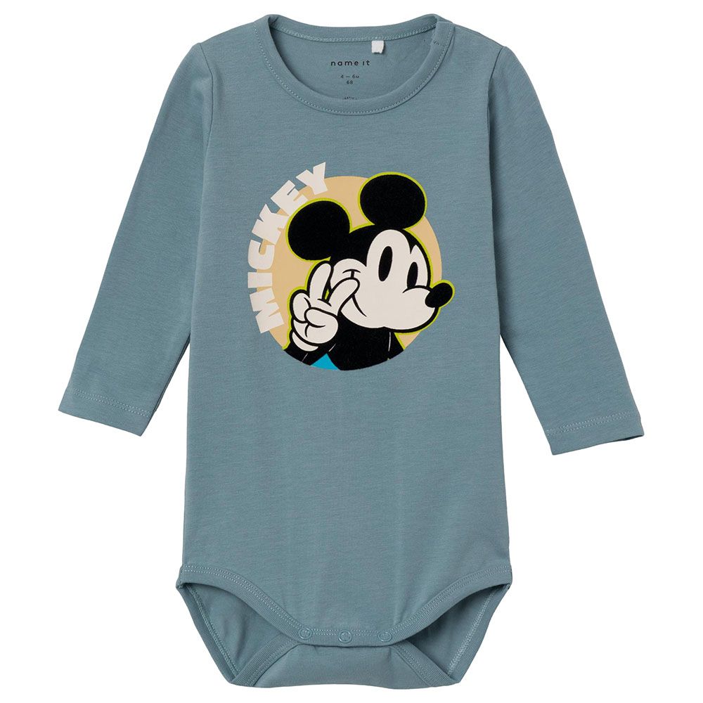 Name It - Mickey Long Sleeves Bodysuit - Citadel