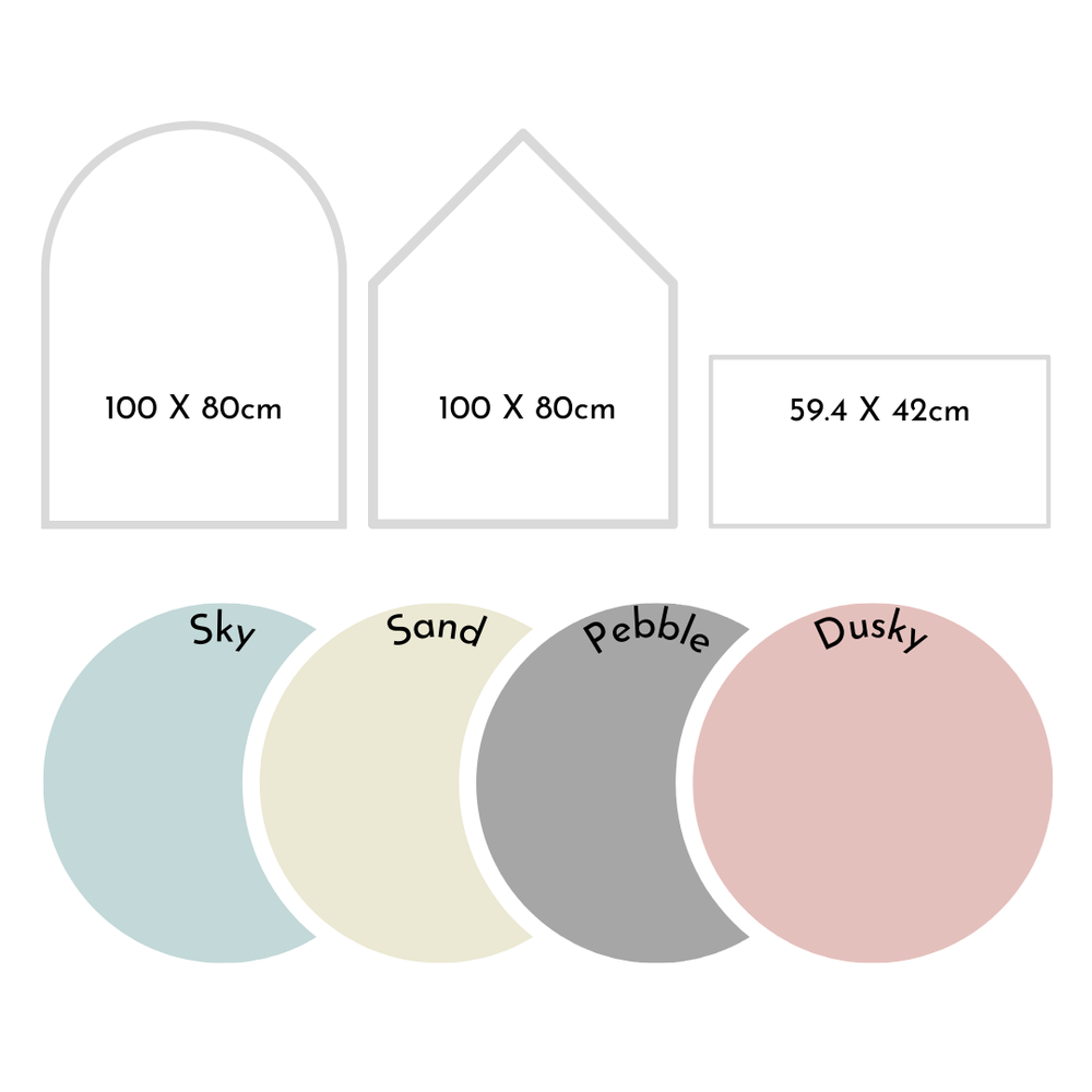 Flok - Self-Adhesive Multi-Purpose Mag Wall - House - Dusky