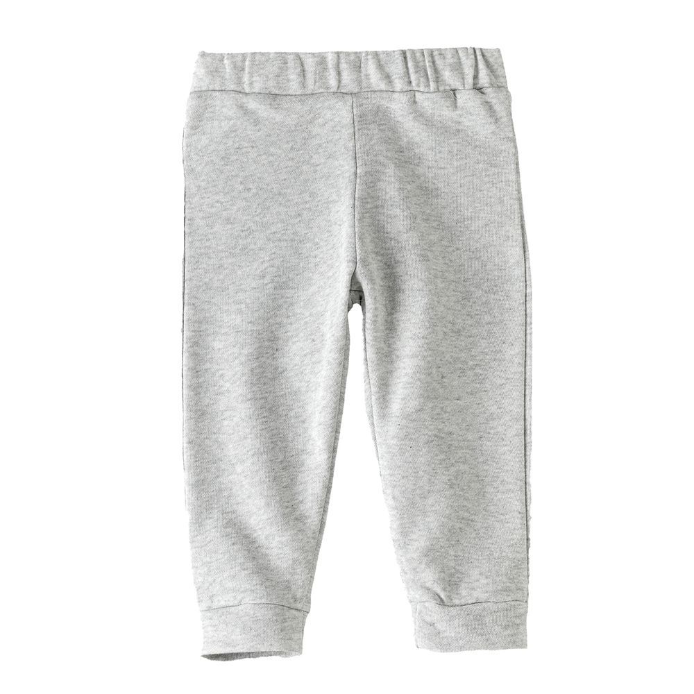 Jam - Boys' Solid Grey Elastic Waist Joggers - Light Gray