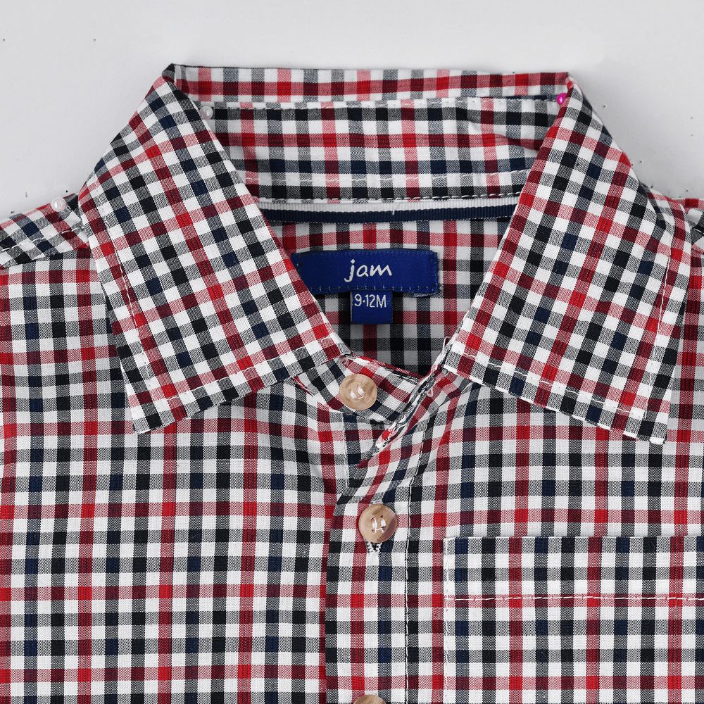 Jam - Boys' Gingham Checkered Shirt