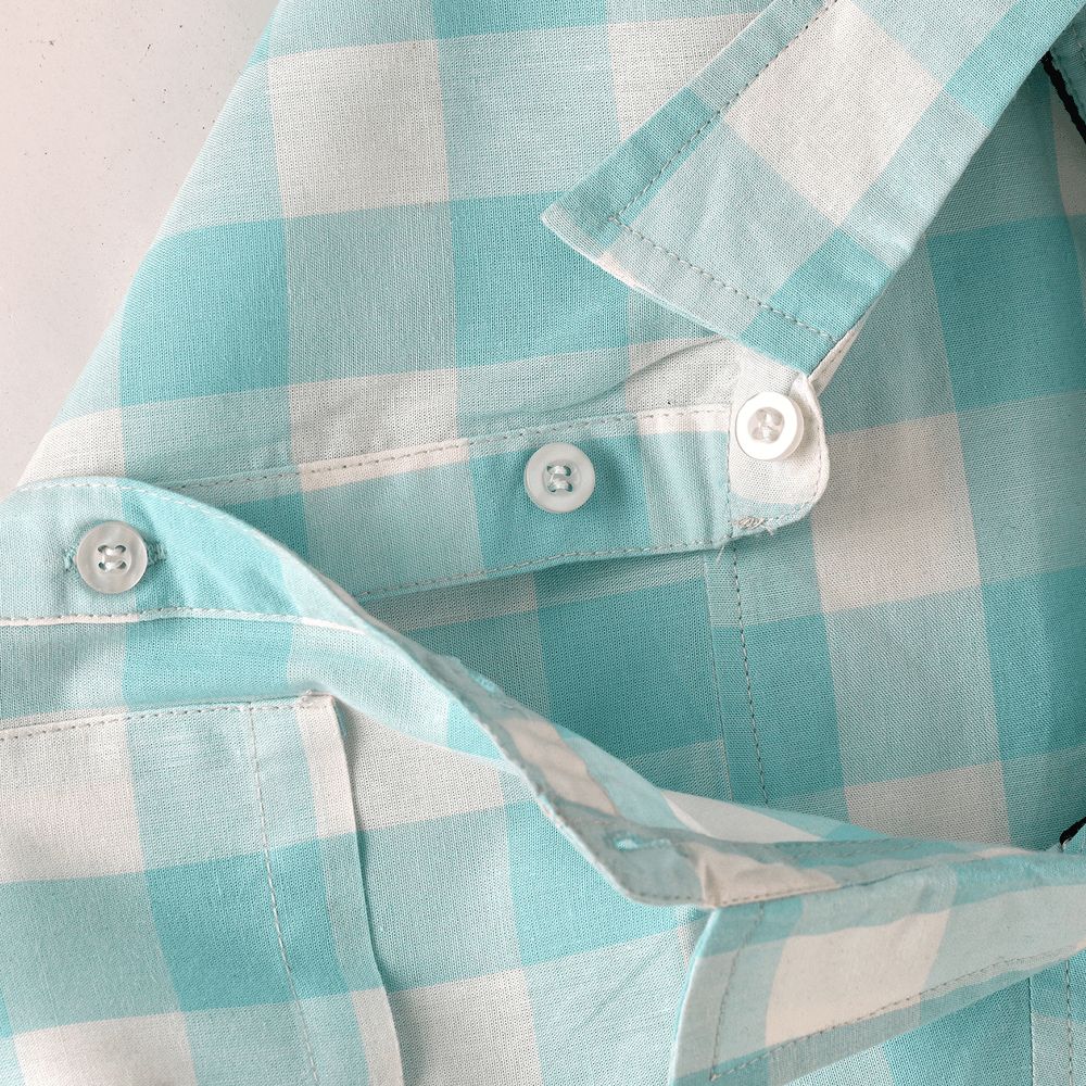 Jam - Boys' Light Blue And White Checkered Shirt