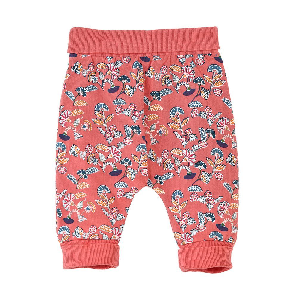 Jelliene - Baby Coral Floral Pants