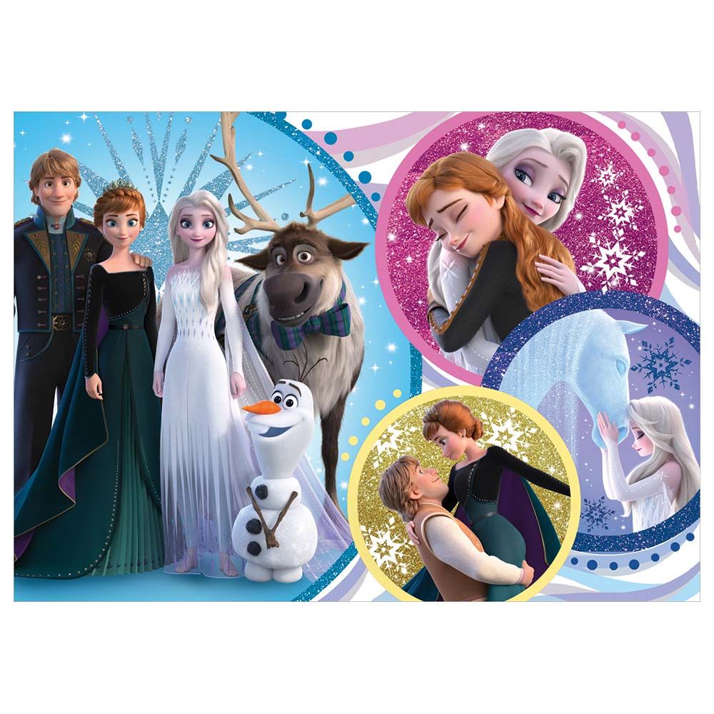 Disney Frozen - In The Glow Of Love Glitter Puzzle - 100pcs