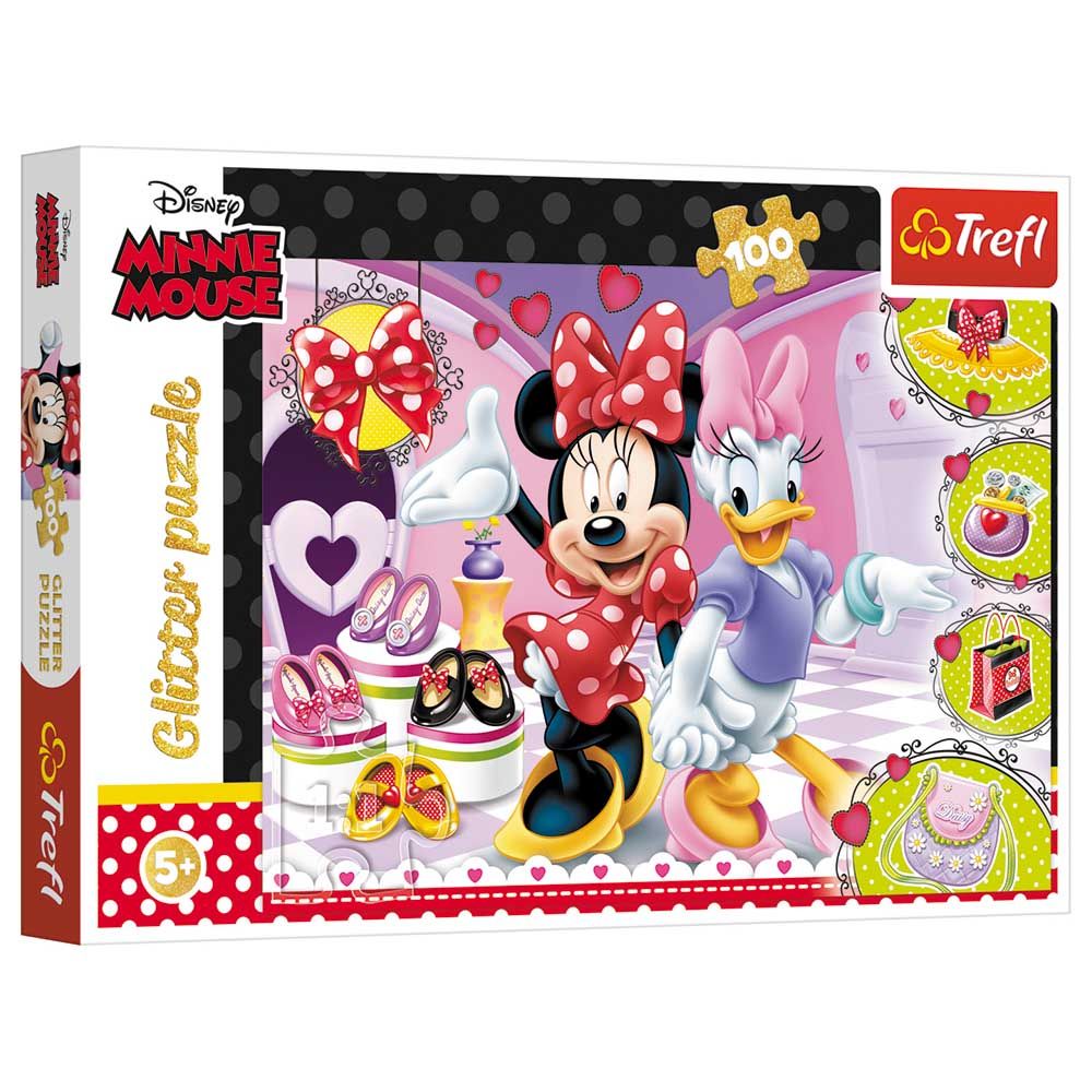 Minnie Mouse - Glitter Minnie & Trinkets Puzzle - 100pcs