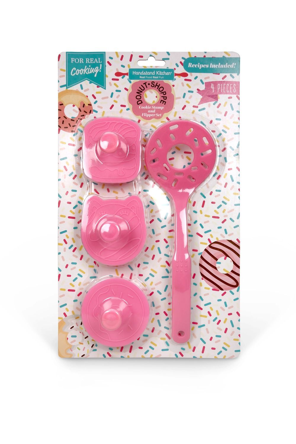 Handstand Kitchen - Donut Spatula and Cookie Stamps - Pink