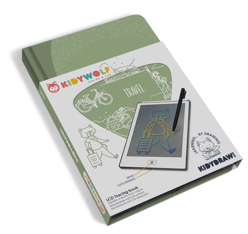 Kidywolf - Kidydraw Mini LCD Tracing Book - Travel