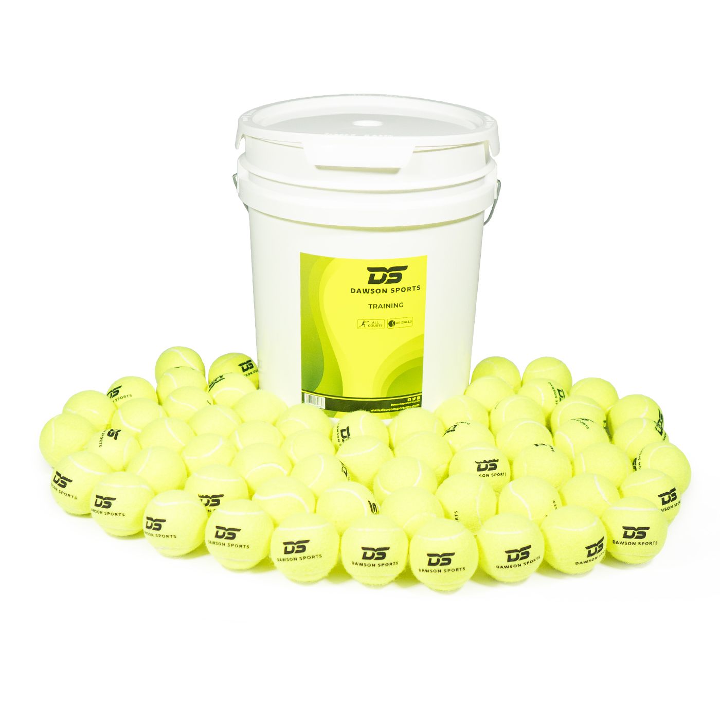 Dawson Sports - Tennis Balls Bucket - Pack of 1 - 60pcs