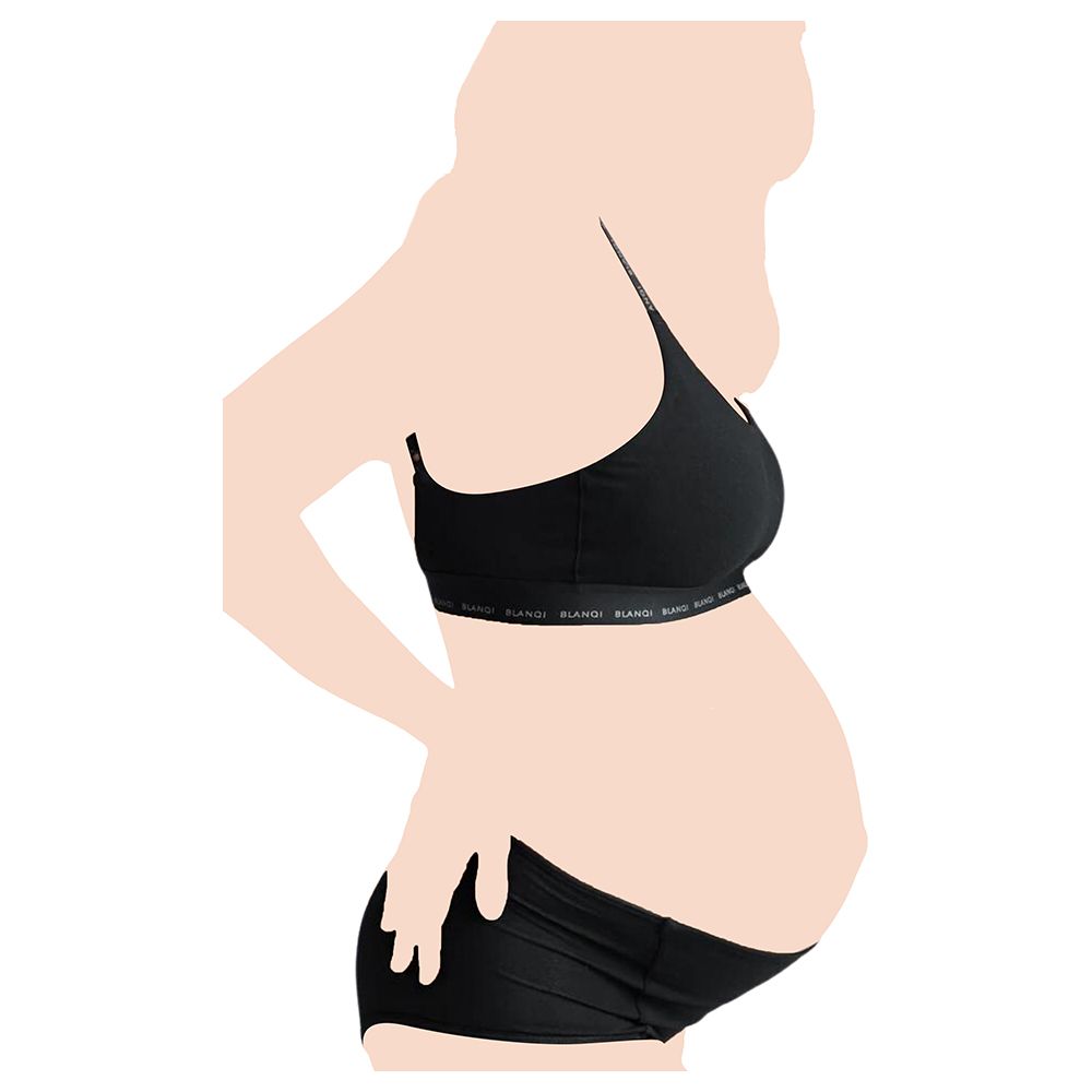 Mums & Bumps - Blanqi - Soft Adjustable Maternity & Postpartum Bra - Black