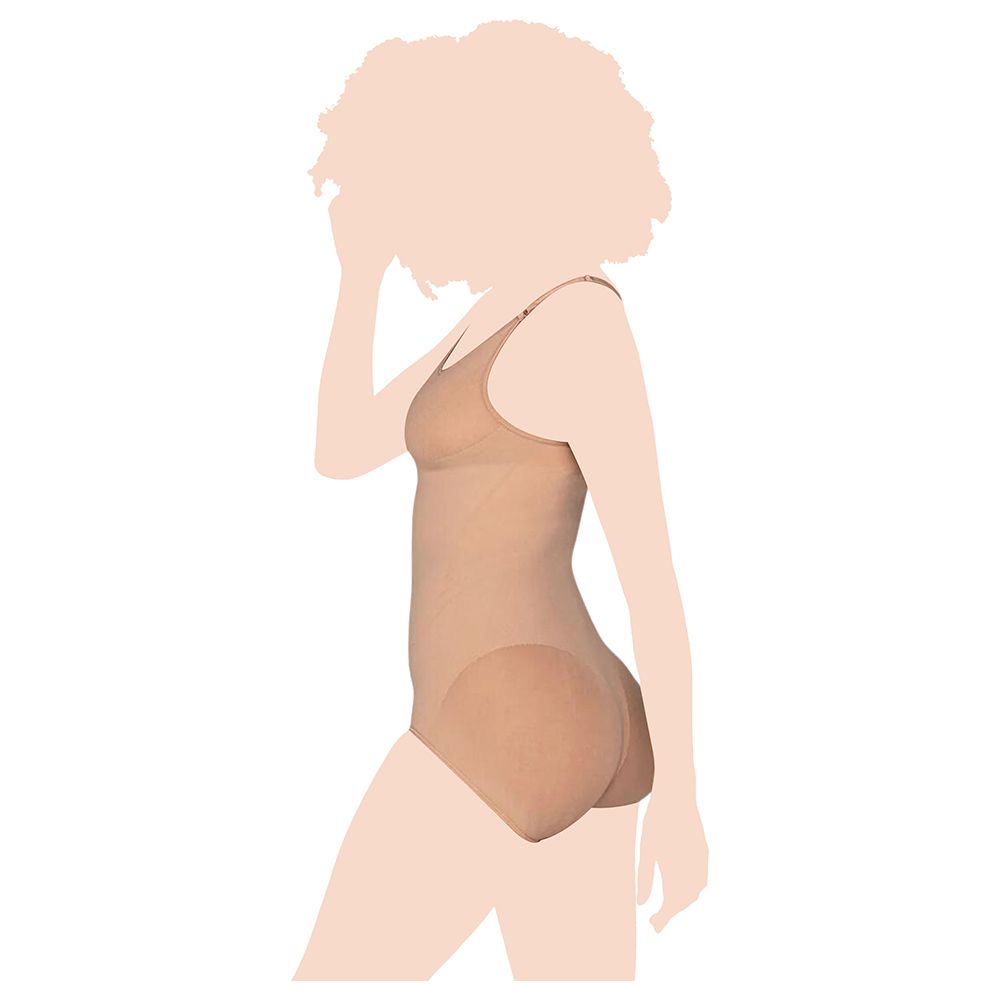 Mums & Bumps - Leonisa - Invisible Bodysuit Shaper W/ Targeted Compression - Nude