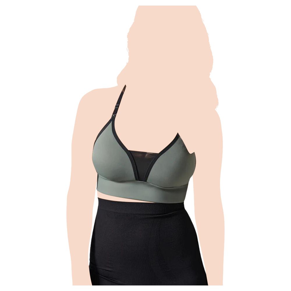 Mums & Bumps - Blanqi - Adjustable Racerback Nursing Bra - Olive Green