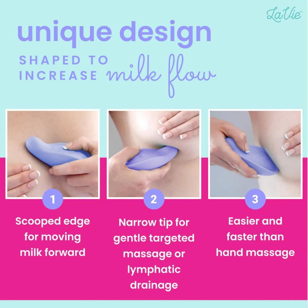 LaVie - Lactation Massager With Heat - Periwinkle