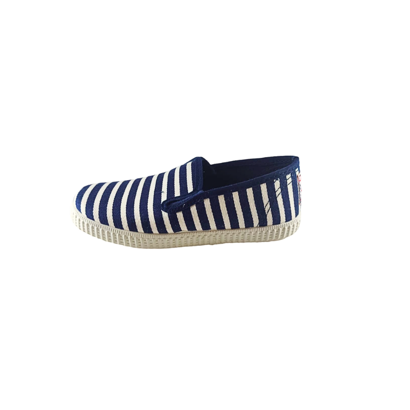 Pikkaboo - Ceinta Marino Stripped Slip-on Kids Shoes - Navy Blue