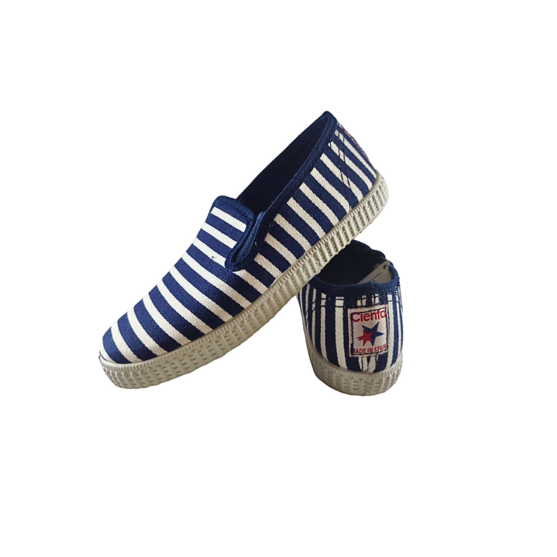 Pikkaboo - Ceinta Marino Stripped Slip-on Kids Shoes - Navy Blue