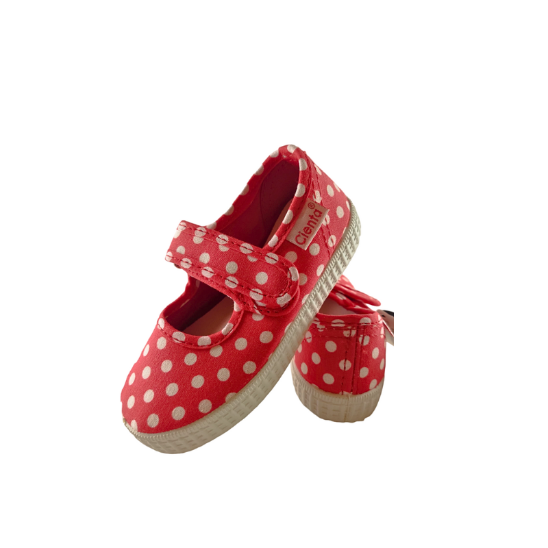 Pikkaboo - Ceinta Rojo Polka Girls Shoes - Red