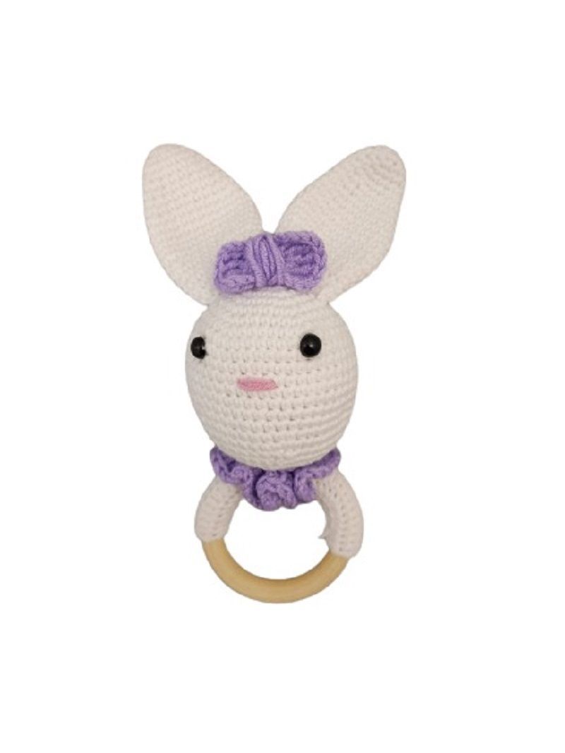 Pikkaboo - Heavenlyhugs Miss Rabbit Handmade Crochet Teether