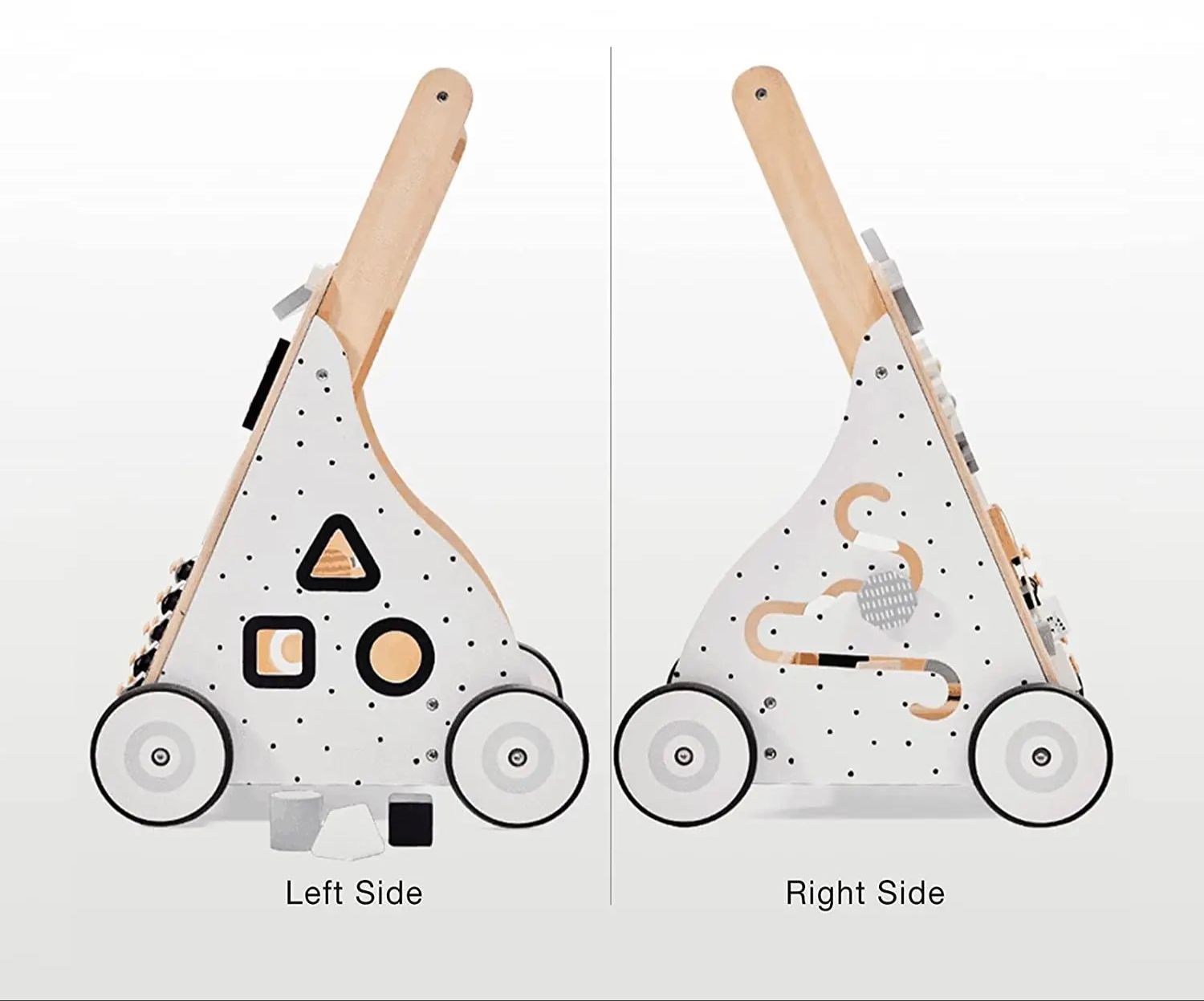 Woody Buddy - Walker With Busy Board - White