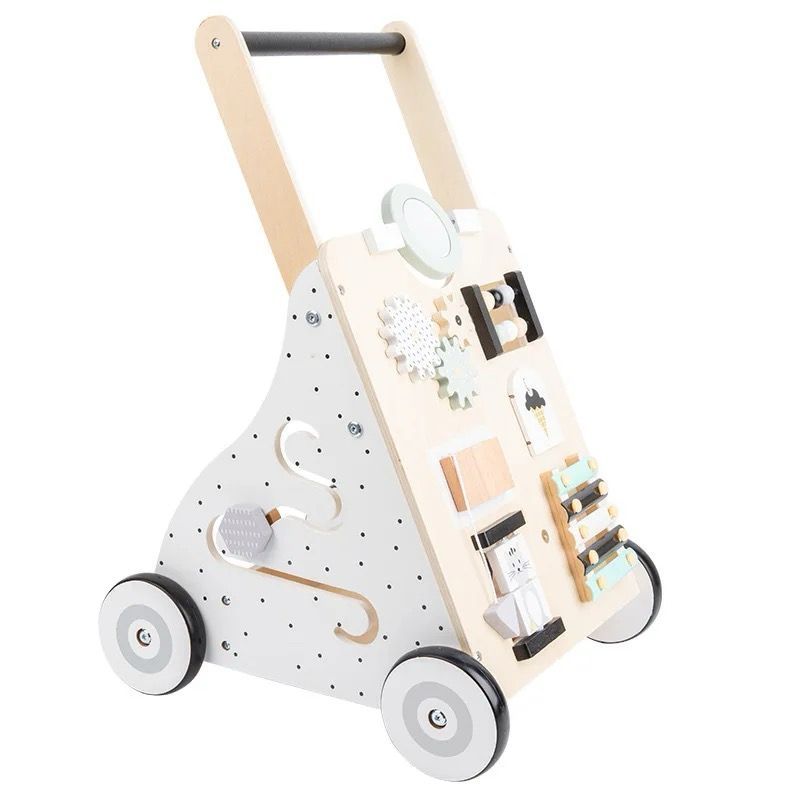 Woody Buddy - Walker With Busy Board - White