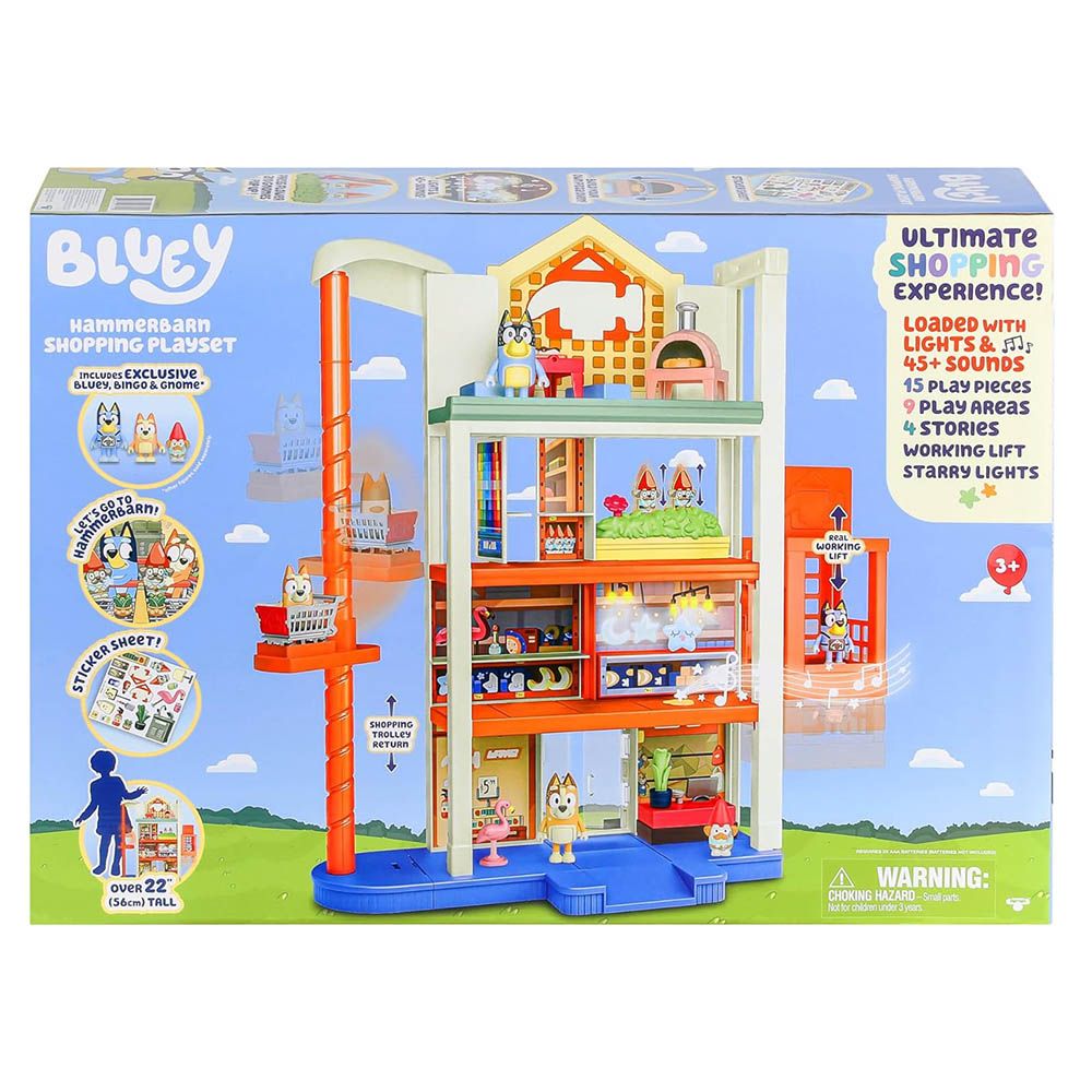 Bluey - Hammerbarn Shopping Playset - 15pcs