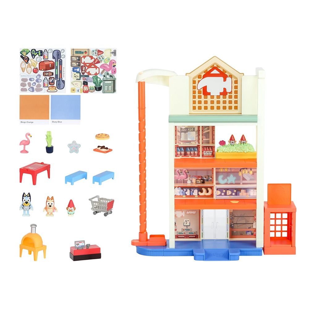 Bluey - Hammerbarn Shopping Playset - 15pcs